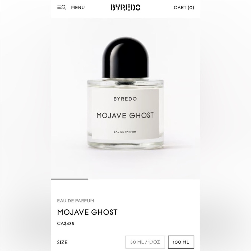 Byredo Mojave Ghost Perfume